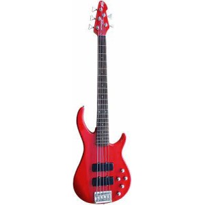 Peavey Milestone 5 Plus Red-5 String Active Bass Guitar
