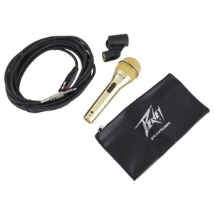 Peavey PV®i 2 1/4" Gold Cardioid Unidirectional Dynamic Vocal Microphone with 1/4 inch Cable