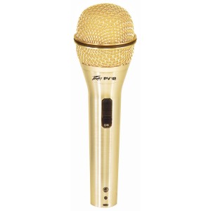 Peavey PV®i 2 1/4" Gold Cardioid Unidirectional Dynamic Vocal Microphone with 1/4 inch Cable