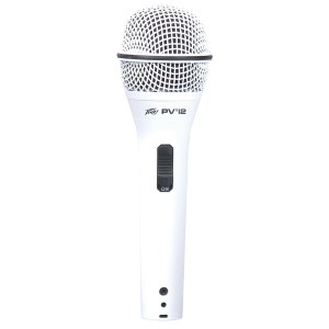 Peavey PV®i 2 1/4" White Cardioid Unidirectional Dynamic Vocal Microphone with 1/4 inch Cable