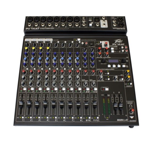 Peavey PV 14 AT -14 Channel Mixer With Auto Tune, Bluetooth And USB-03612682