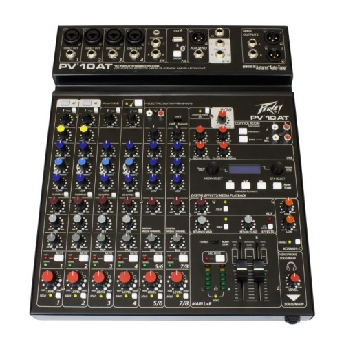 Peavey PV 10 AT-10 Channel Mixer With Auto Tune , Bluetooth And USB-03612652